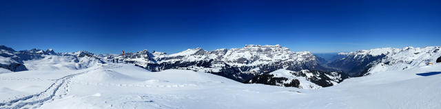 super schönes Breitbildfoto von der Leglerhütte aus gesehen