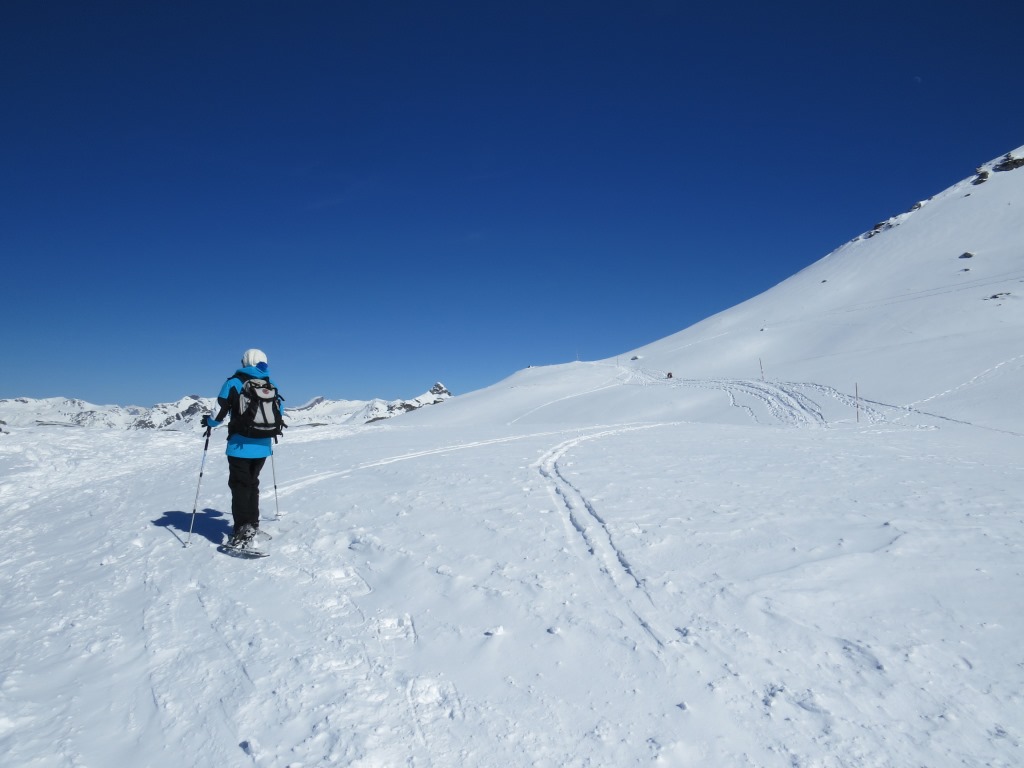 wir machen uns auf dem Rückweg. Es ist der gleiche wie der Aufstieg