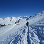 immer ein traumhaftes Erlebnis im Tiefschnee an einem Hang runterzulaufen