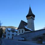 die schöne Kirche von Langwies 1377 m.ü.M.