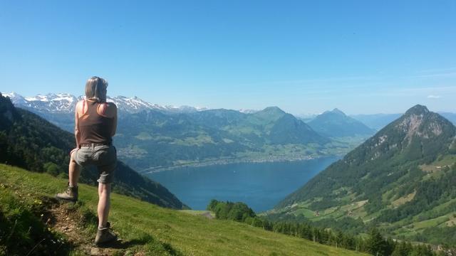 schon kurze Zeit später kann Mäusi das erste sehr schöne Panorama geniessen