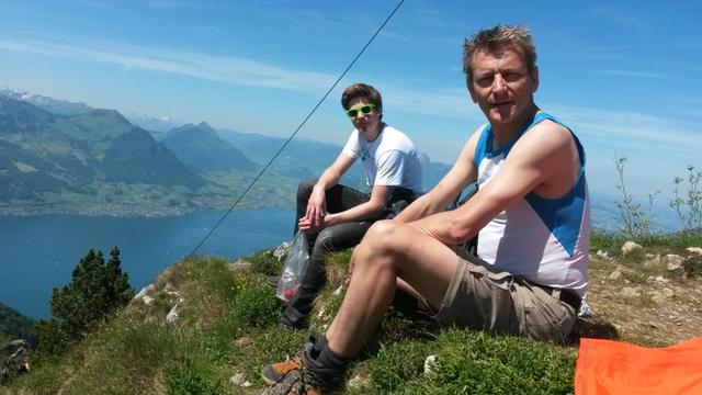 Gipfelfoto mit Franco und Riccardo