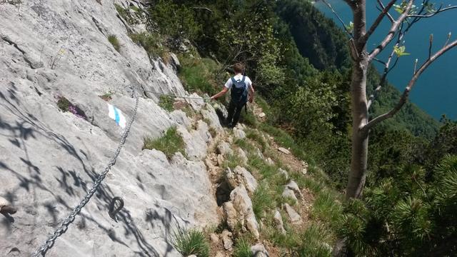 Trittsicher und Schwindelfrei sollte man aber sein