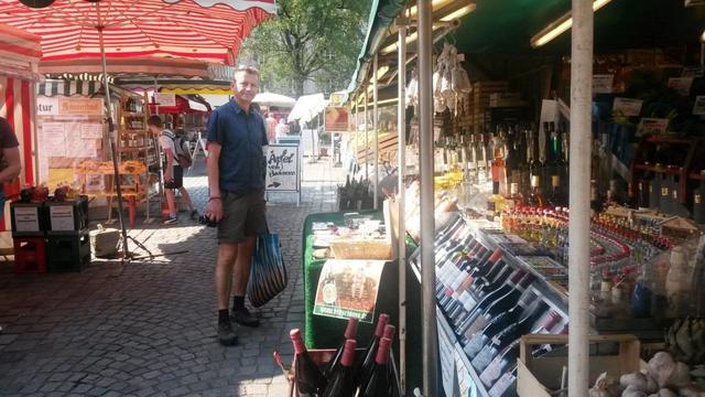 Franco auf dem Viktualienmarkt