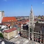 Sicht auf den Marienplatz und die Frauenkirche