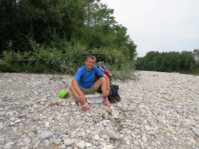 direkt an der Isar haben wir zu Mittag gegessen