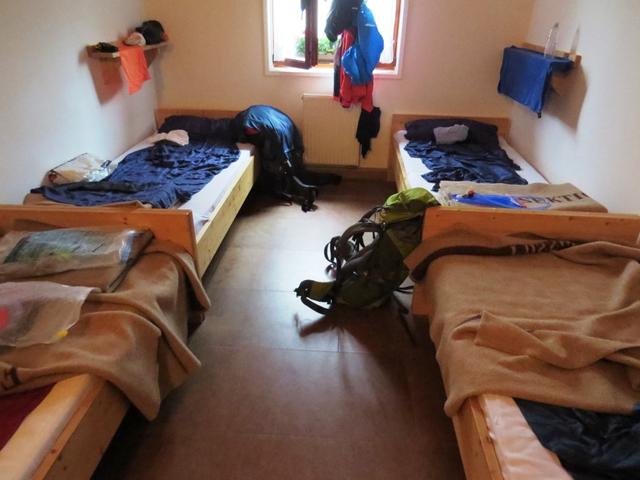 in der Tutzingerhütte haben wir ein 4er Zimmer erhalten