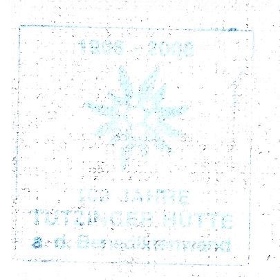 Stempel der Tutzinger Hütte