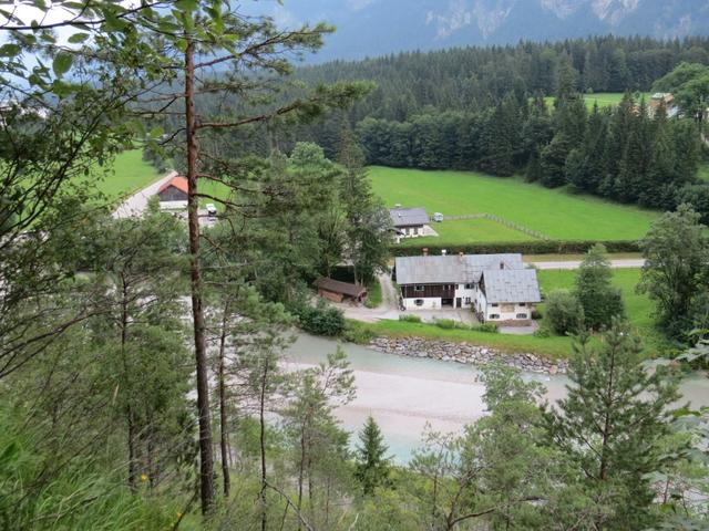 Tiefblick nach Vorderriss