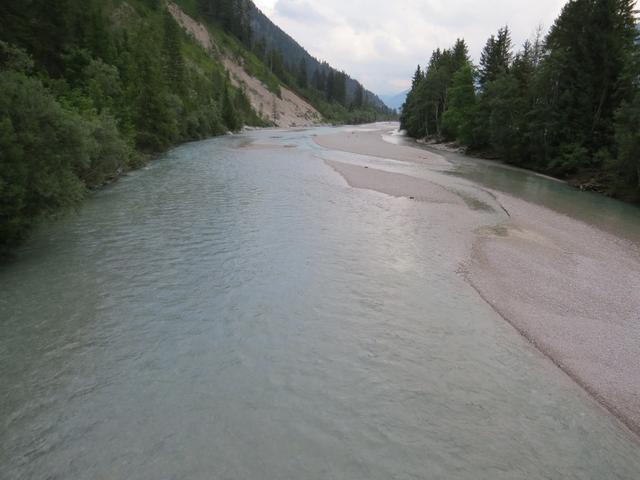 bei Vorderriss 792 m.ü.M. überqueren wir die Isar