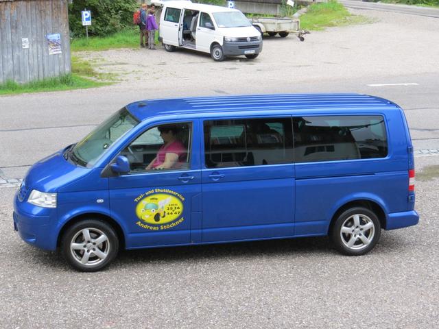 mit dem Alpentaxi fahren wir von Vorderriss nach Hinterriss