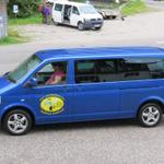 mit dem Alpentaxi fahren wir von Vorderriss nach Hinterriss