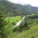 Blick in das Risstal. Wir haben nun Deutschland verlassen und befinden uns nun in Österreich (Tirol)