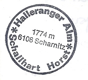 Stempel der Hallerangeralm