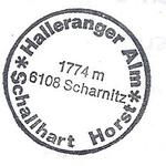 Stempel der Hallerangeralm