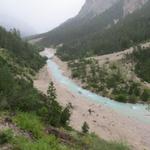 die Isar schlängelt sich durch das schöne Hinterautal. Bei schönem Wetter eine Augenweide