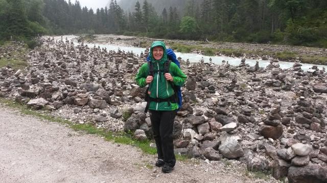 heute hat es den ganzen Tag geregnet. Dank sehr guter Regenbekleidung wurden wir nicht nass und hatten nicht kalt