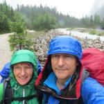 trotz dem schlechtem Wetter, geniessen wir den Traumpfad