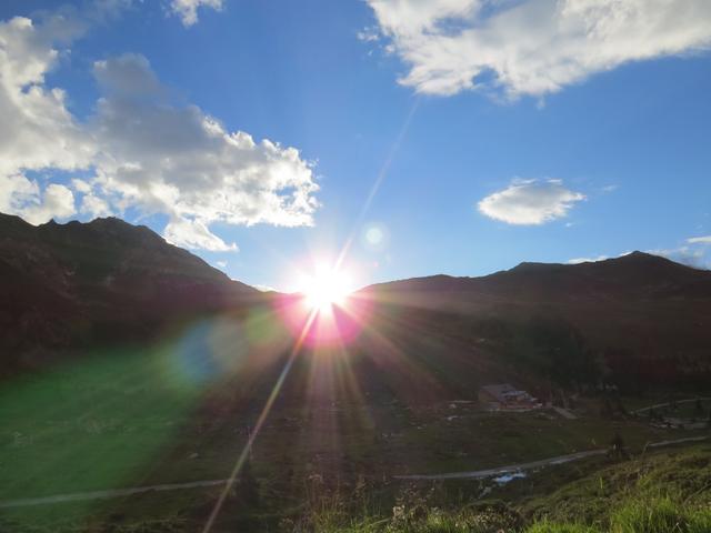 von der Lizumer Hütte aus, konnten wir einen schönen Sonnenuntergang sehen