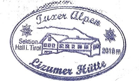 Stempel der Lizumer Hütte