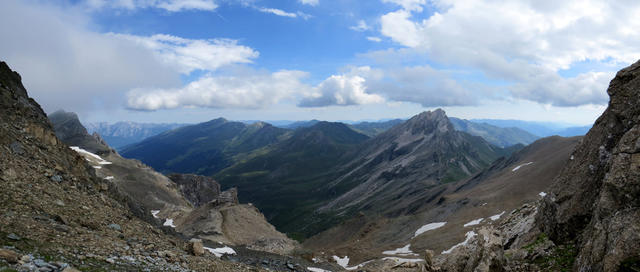 Breitbildfoto mit Blick Richtung Lizumer Alm