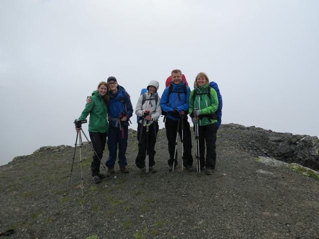 zusammen stehen wir nun auf dem Geierjoch 2743 m.ü.M.