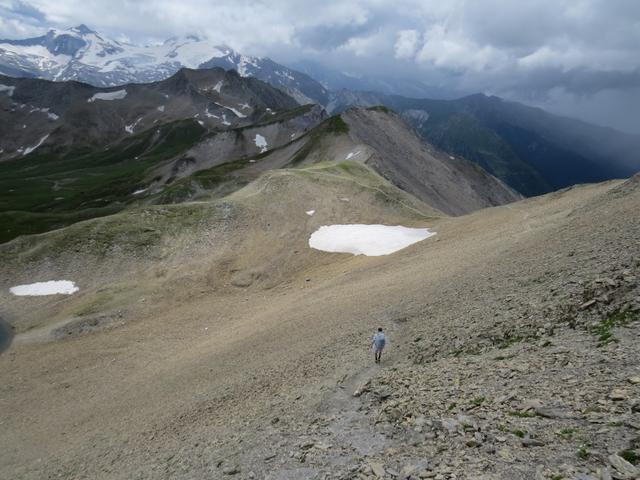 Abstieg vom Geierjoch