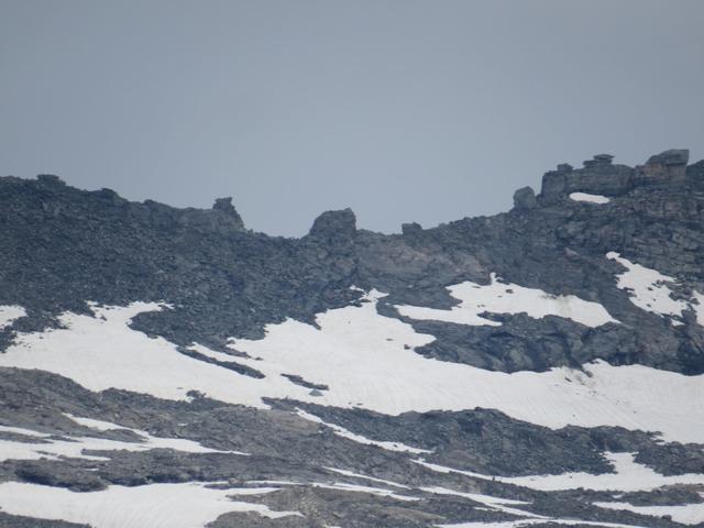 Blick hinauf zur Friesenbergscharte. Morgen geht es dort hinauf und hinüber auf die andere Seite