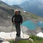 Mäusi im Hintergrund der Friesenbergsee