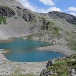 Blick zurück zum Friesenbergsee. Rechts davon das Friesenberg Haus