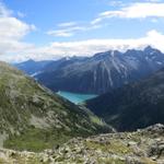 Blick zurück zum Schlegeis-Speichersee