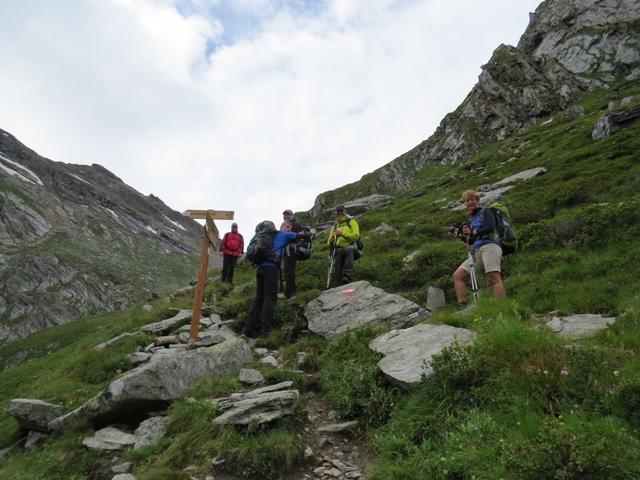 bei der Wegkreuzung Hochfeilerhütte / Gliderscharte legten wir eine kleine Pause ein