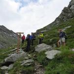 bei der Wegkreuzung Hochfeilerhütte / Gliderscharte legten wir eine kleine Pause ein