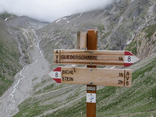 der Wegweiser zeigt es uns an. Der Weg wird uns schon noch ein bisschen etwas abverlangen