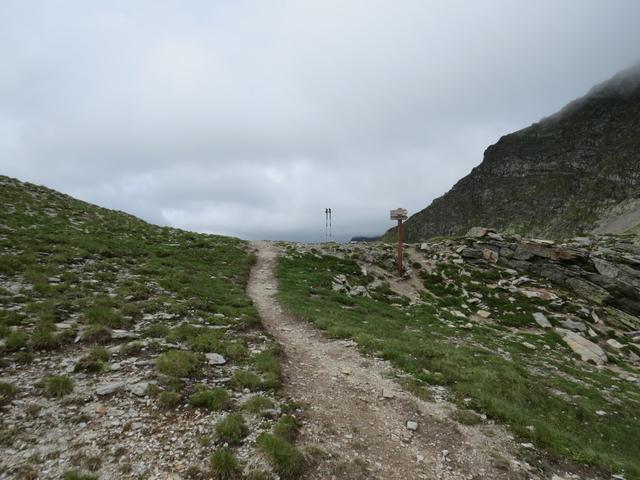 wir haben die Gliederscharte 2644 m.ü.M. erreicht