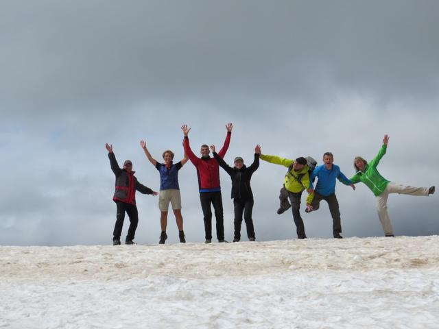 Gruppenfoto auf der Gliederscharte