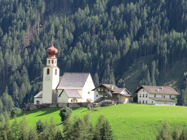 die schöne Kirche von Pfunders