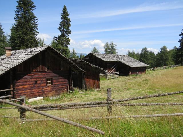 die Hütten auf der Hirschleitenalm