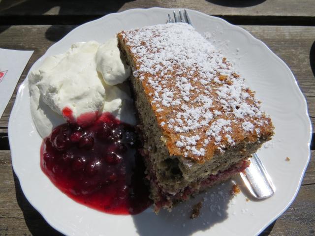 auch der Kuchen war sehr gut