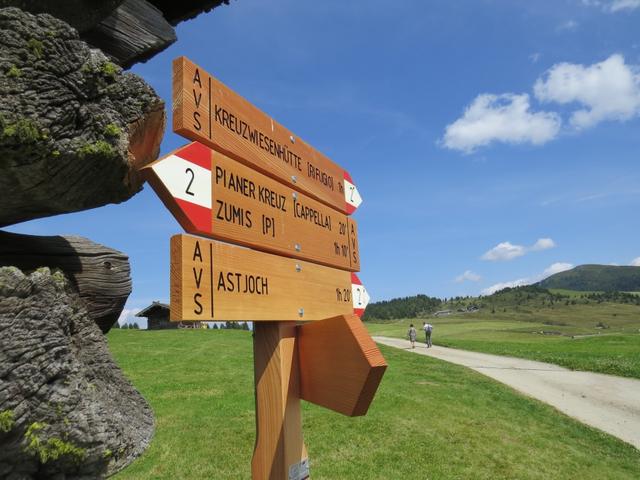 weiter geht unsere Wanderung Richtung Kreuzwiesen Alm