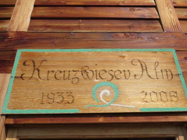 auf der Kreuzwiesen Alm 1925 m.ü.M. haben wir übernachtet