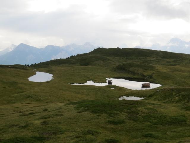 Blick vom Glittner Joch 2189 m.ü.M. auf den Glittnersee