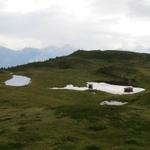 Blick vom Glittner Joch 2189 m.ü.M. auf den Glittnersee