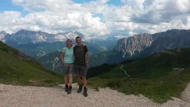 Mäusi und Franco auf der Peitlerscharte