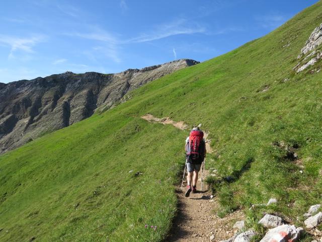 nach dem Frühstück verliessen wir die Schlüterhütte und machten uns auf den Weg