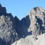 Blick zur Roa-Scharte. Dort hinauf müssen wir