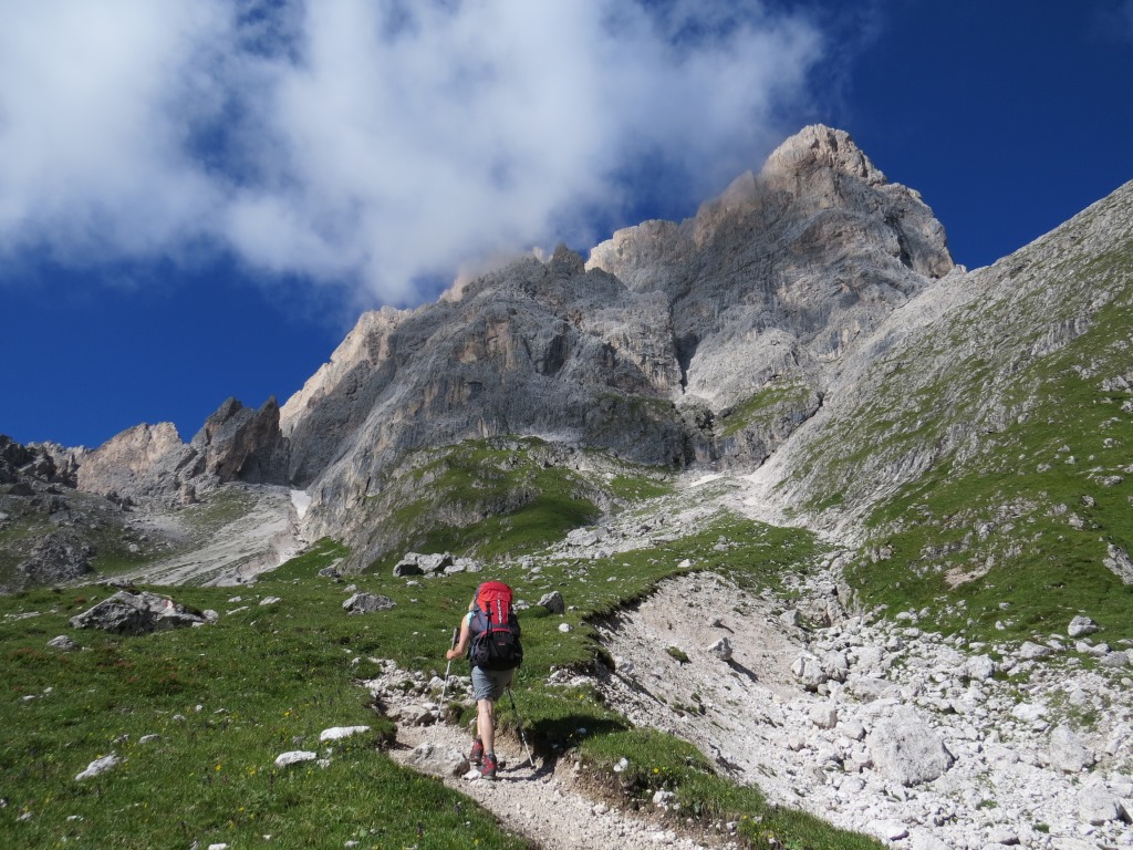 auf dem Weg zur Roa-Scharte