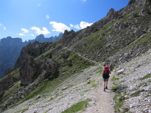 auf dem Weg zur Roa-Scharte