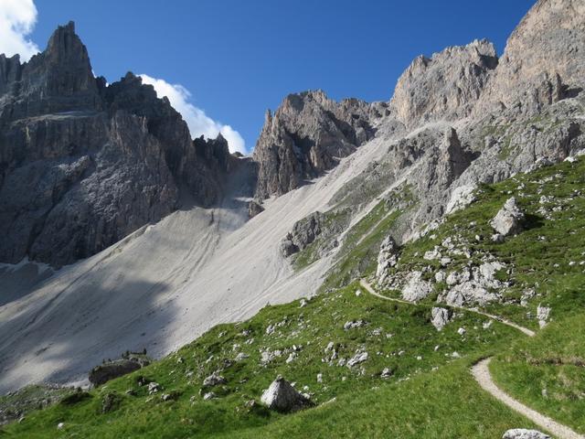 auf dem Weg zur Roa-Scharte