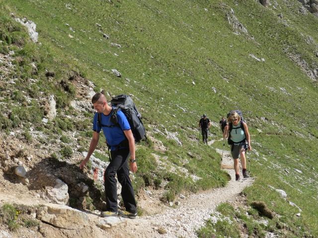 auf dem Weg zur Roa-Scharte